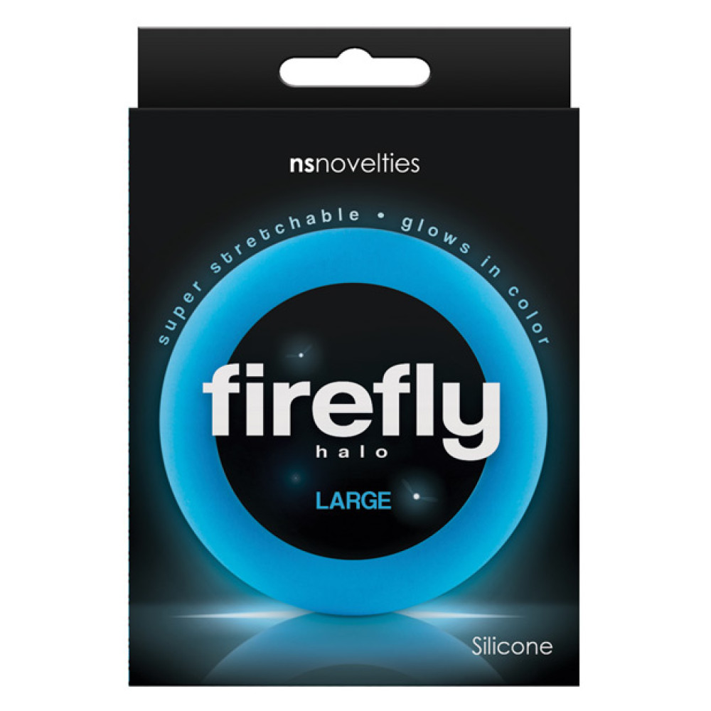 Firefly Halo Large Cockring - Blue