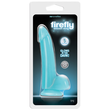 Firefly Smooth Glowing 5" Dong - Blue