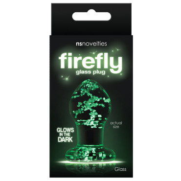 Firefly Clear Glass Plug Small - Glow
