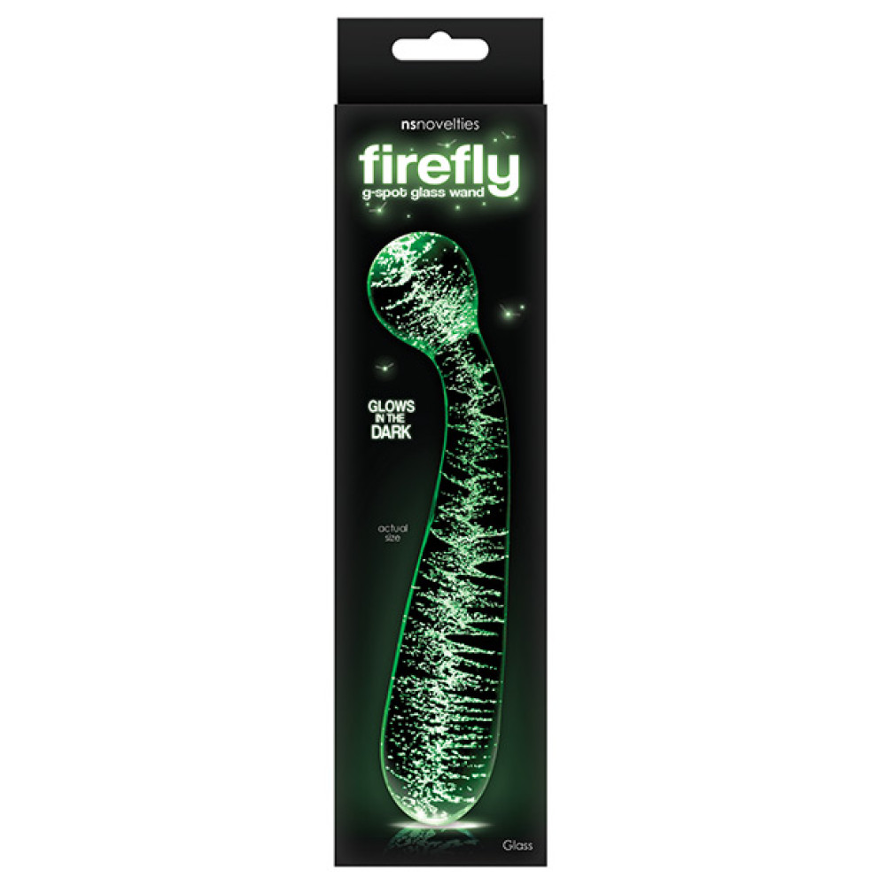 Firefly Glass G Spot Glow Wand - Clear