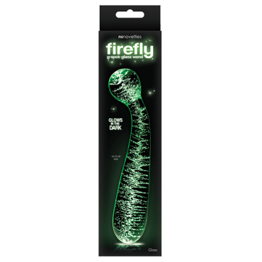 Firefly Glass G Spot Glow Wand - Clear