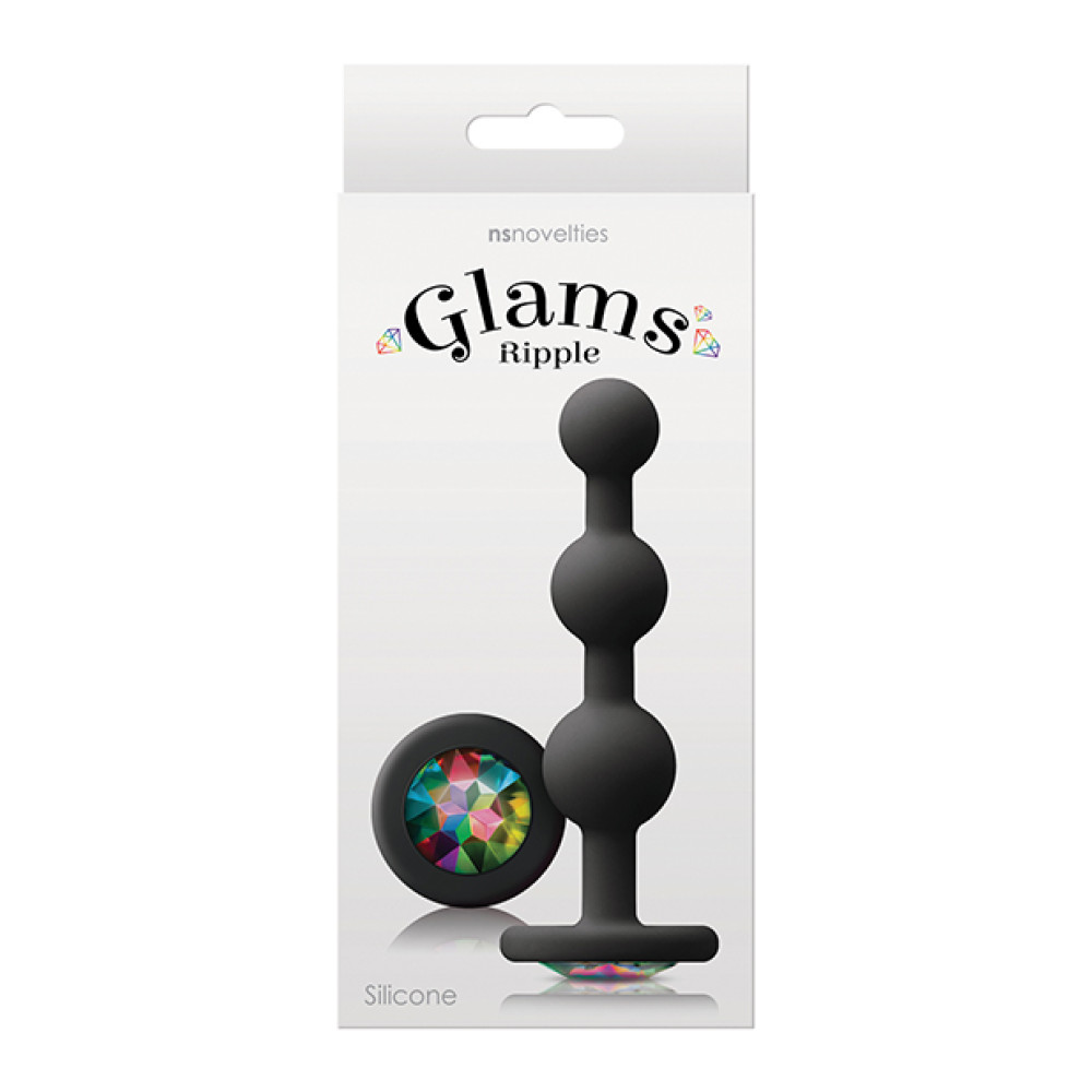 Glams Ripple Rainbow Gem - Black