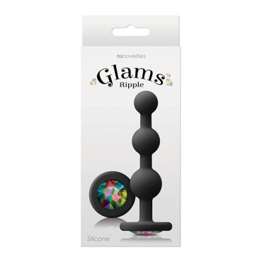 Glams Ripple Rainbow Gem - Black