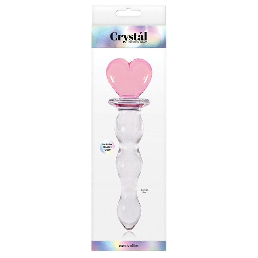 Crystal Heart of Glass - Pink