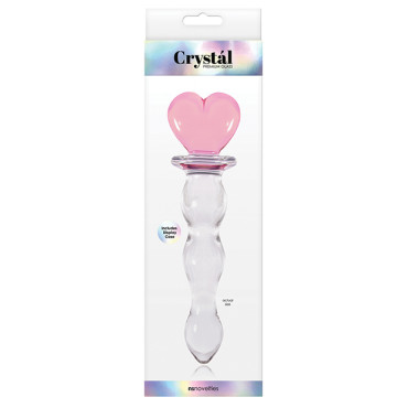 Crystal Heart of Glass - Pink