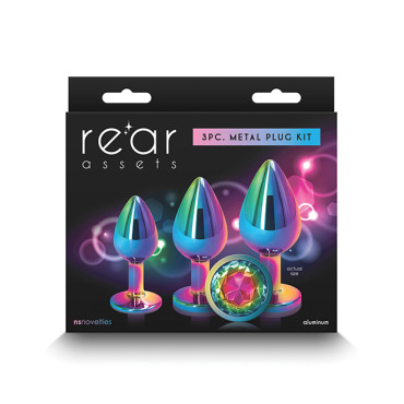 Rear Assets Rainbow Gem Anal Trainer Kit - Multi Color