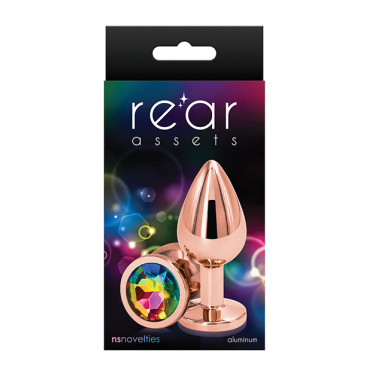 Rear Assets Rose Gold Medium - Rainbow