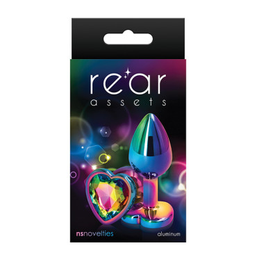 Rear Assets Multicolor Heart Small - Rainbow