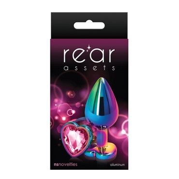 Rear Assets Multicolor Heart Medium - Pink