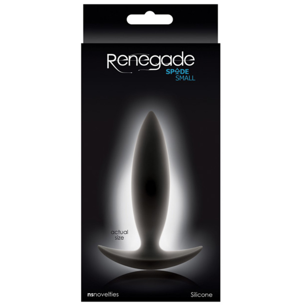 Renegade Spade Small Butt Plug - Black
