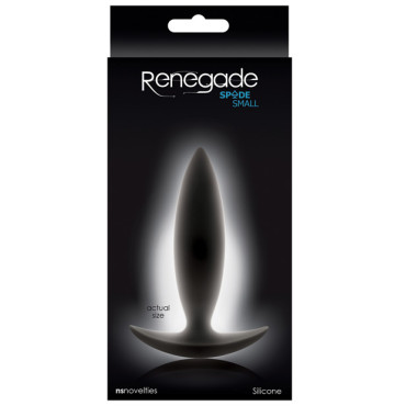 Renegade Spade Small Butt Plug - Black