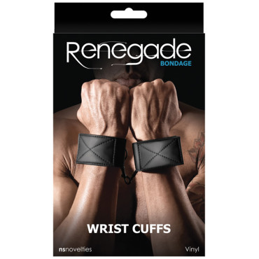 Renegade Bondage Wrist Cuffs - Black