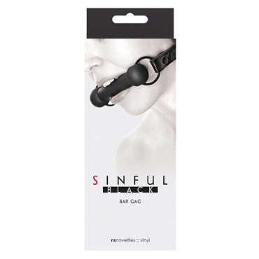 Sinful Bar Gag - Black