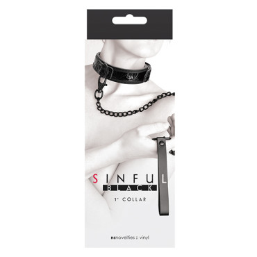 Sinful 1" Collar - Black