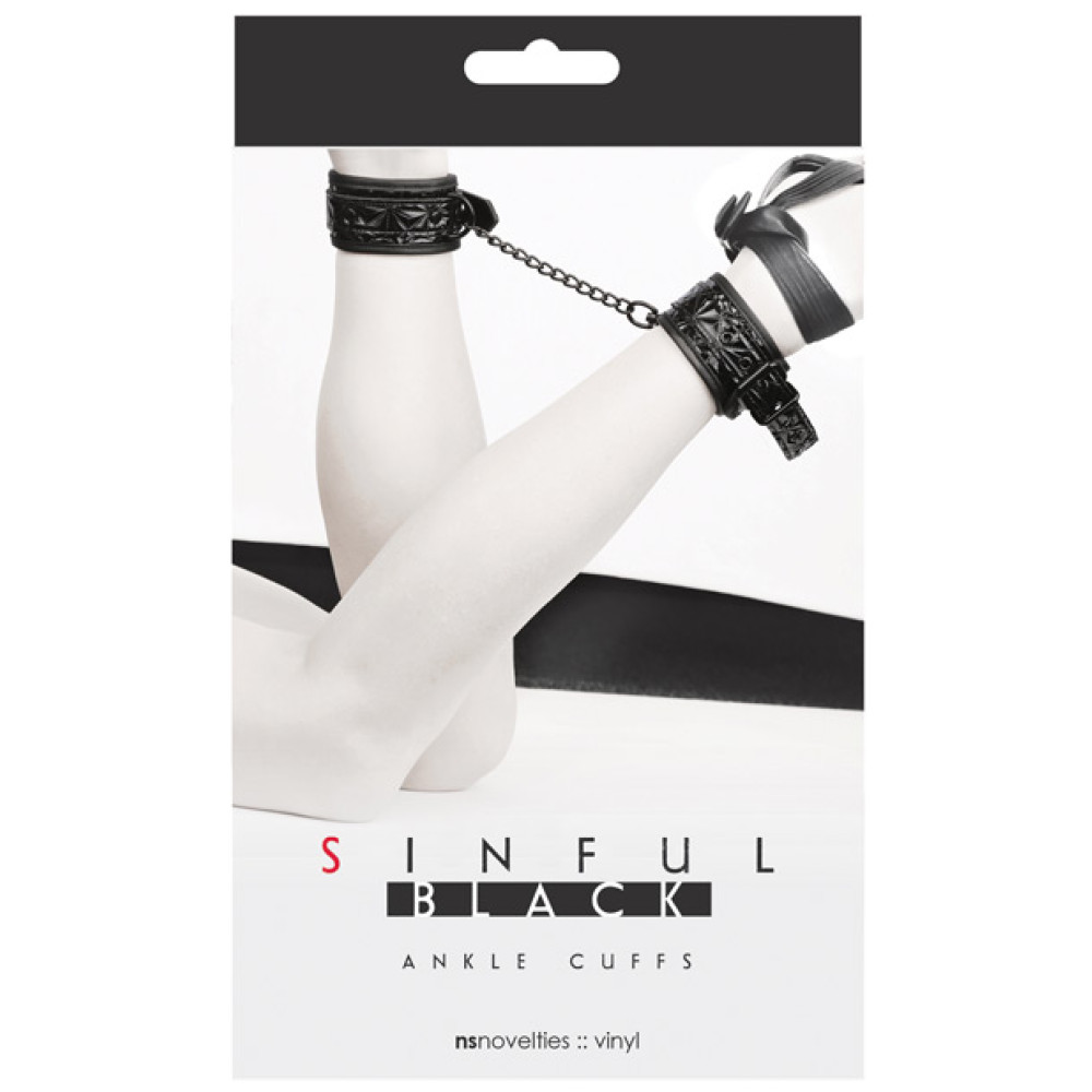 Sinful Ankle Cuffs - Black