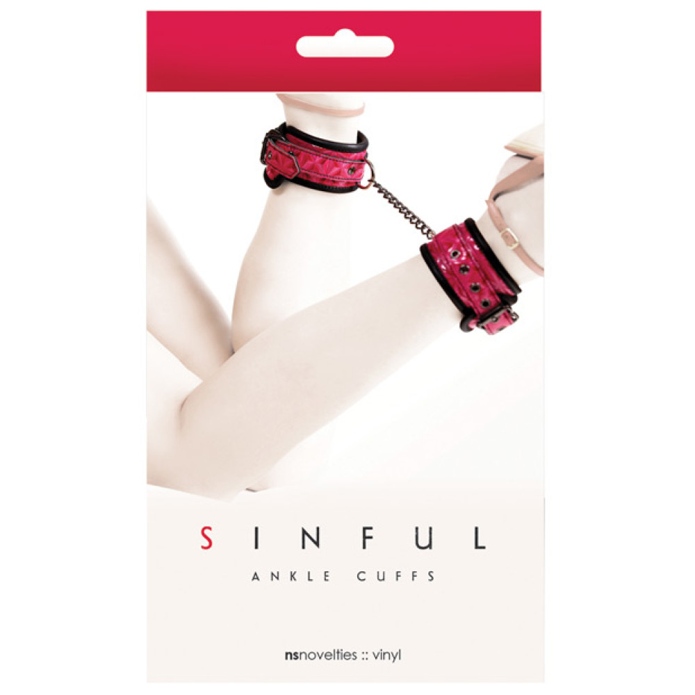 Sinful Ankle Cuffs - Pink