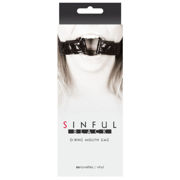 Sinful O Ring Mouth Gag - Black