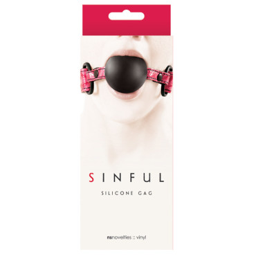 Sinful Soft Silicone Gag - Pink