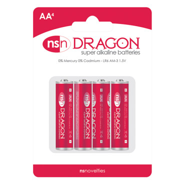 Dragon Alkaline Batteries - AA Pack of 4