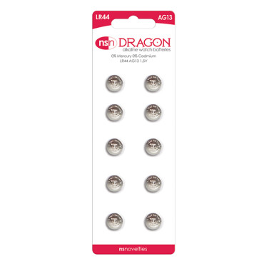 Dragon Alkaline Batteries - AG13/LR44 Pack of 10