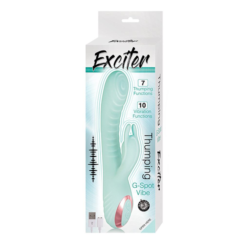 Exciter Thumping G Spot Vibe - Aqua