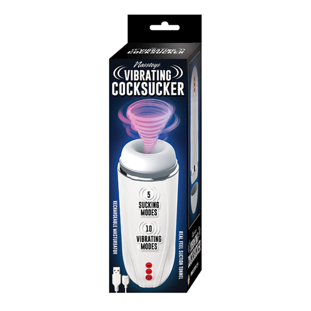 Vibrating Cocksucker - White