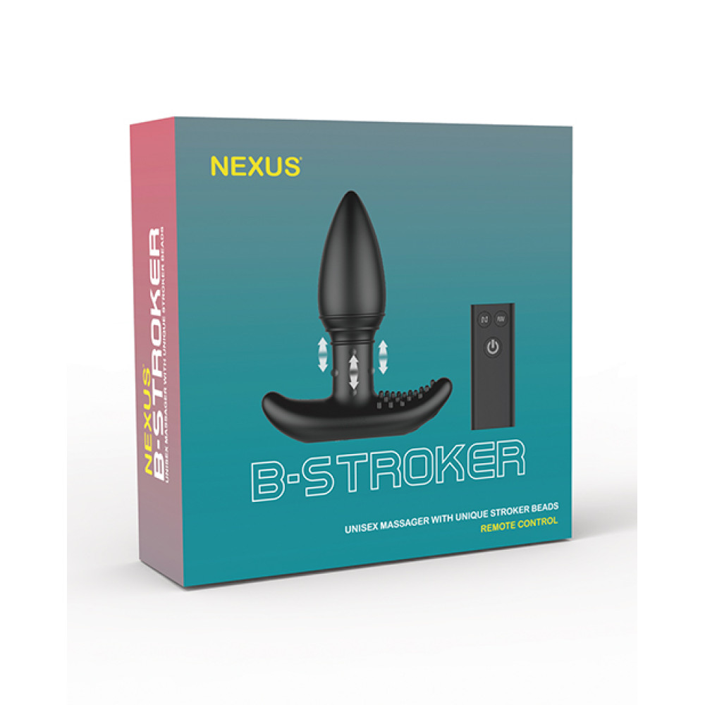 Nexus B-Stroker Unisex w/Rimming Beads - Black