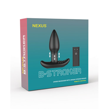 Nexus B-Stroker Unisex w/Rimming Beads - Black