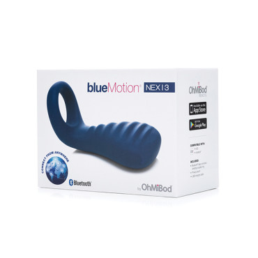 OhMiBod Blue Motion Nex 3 Bluetooth Couples Ring - Cobalt Blue