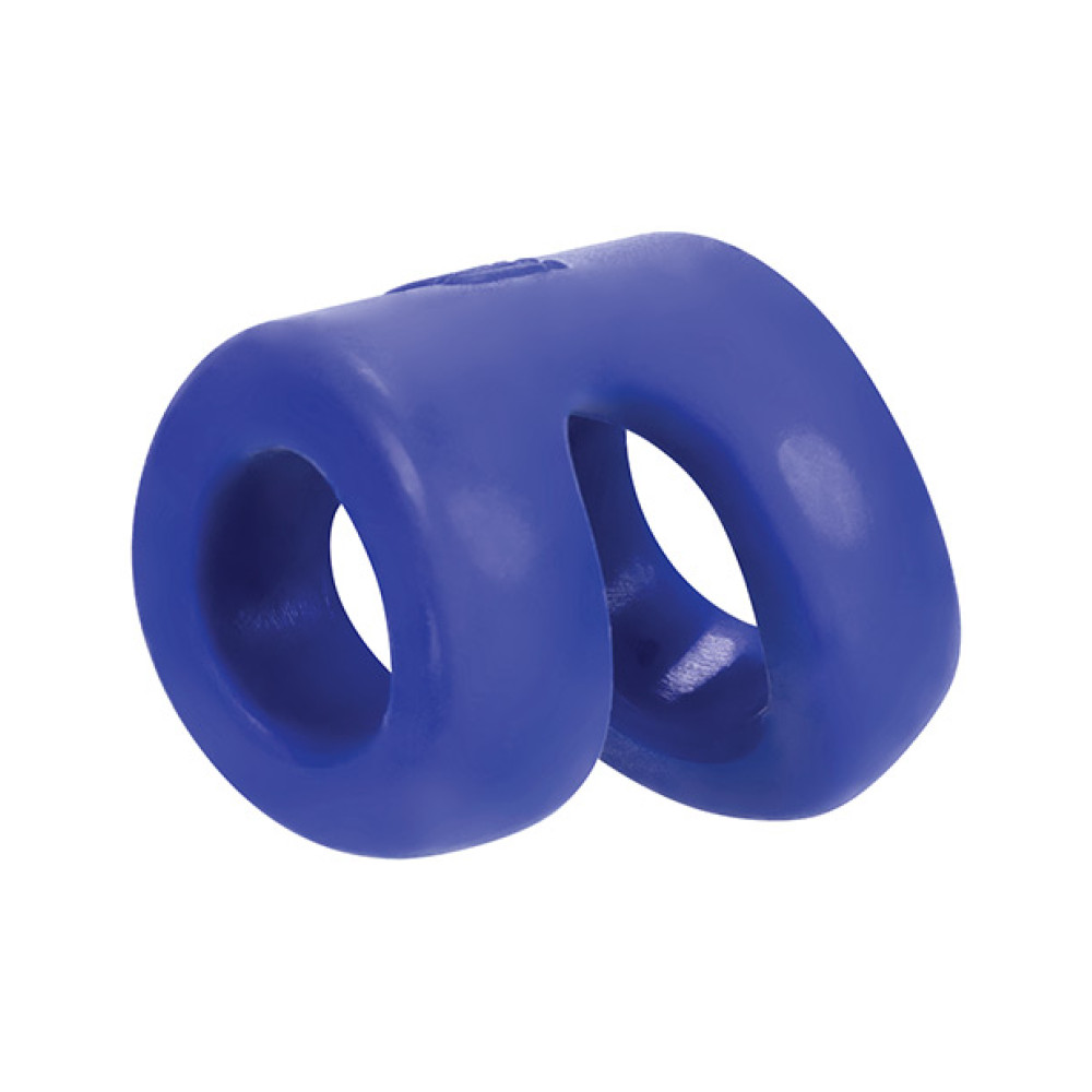 Hunky Junk Connect Cock Ring w/Balltugger - Cobalt