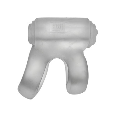 Hunkyjunk Revhammer Shaft Vibe Ring - Clear Ice w/Blue Vibe