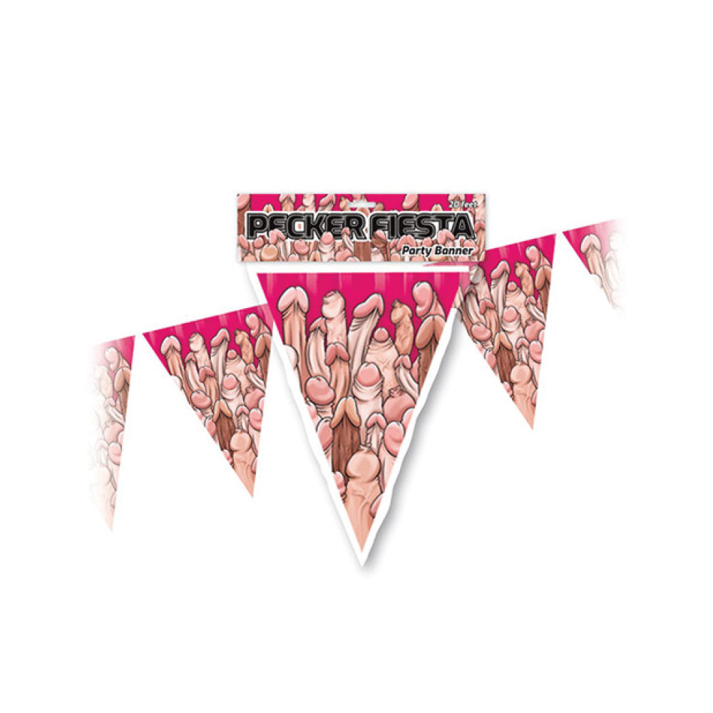 Pecker Fiesta Party Banner - 20ft