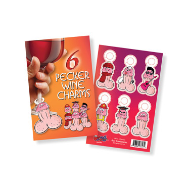 Willy Pecker Wine Charms