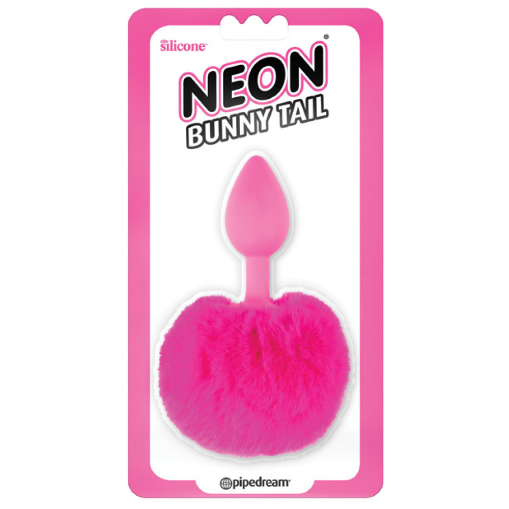 Neon Luv Touch Bunny Tail - Pink
