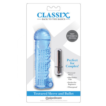 Classix Textured Sleeve & Bullet - Blue