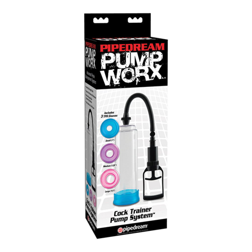 Pump Worx Cock Trainer Pump System w/3 TPR Sleeves