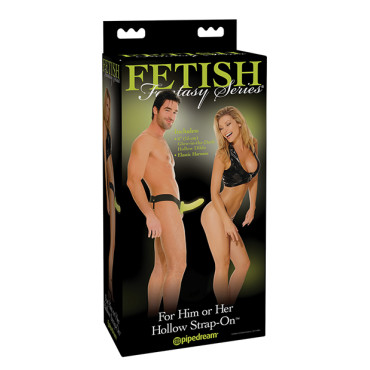 Fetish Fantasy Series For Him or Her Hollow Strap On - Glow In The Dark