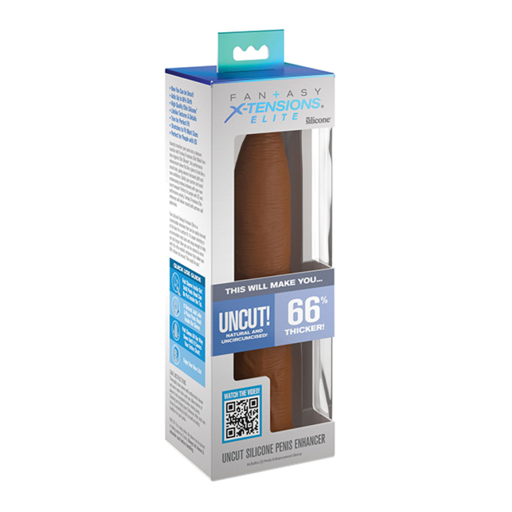 Fantasy X-tensions Elite Uncut 7" Extension Sleeve - Tan