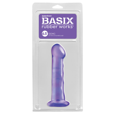 Basix Rubber Works 6.5" Dong - Purple