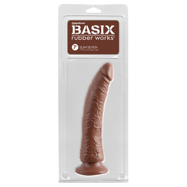 Basix Rubber Works 7" Slim Dong - Brown