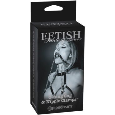 Fetish Fantasy Limited Edition O-Ring Gag & Nipple Clamps