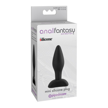 Anal Fantasy Collection Mini Silicone Plug - Black