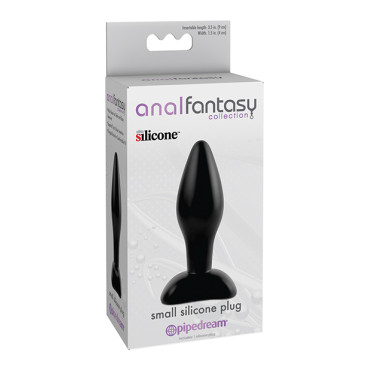 Anal Fantasy Collection Small Silicone Plug - Black