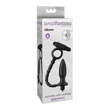 Anal Fantasy Collection Ass Kicker w/Cockring - Black