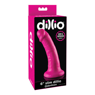 Dillio 6" Slim Dillio - Pink