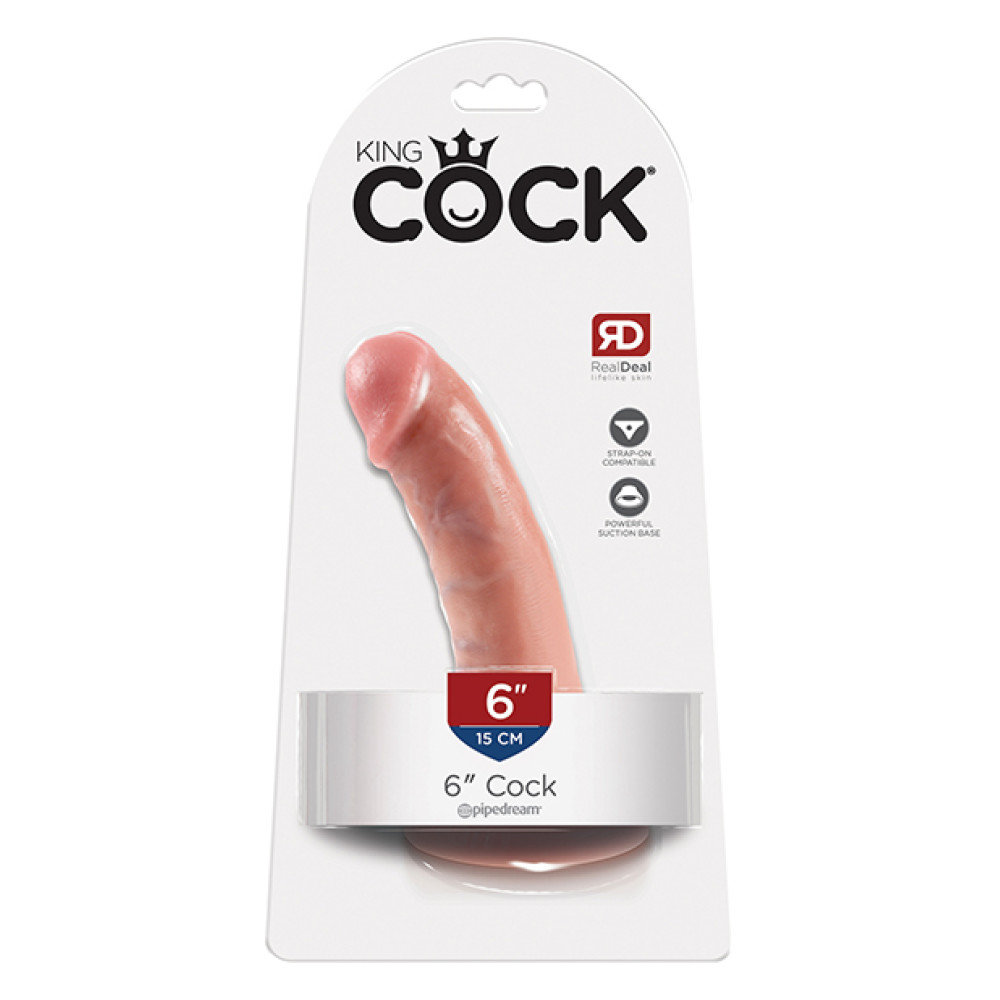 King Cock 6" Cock - Flesh