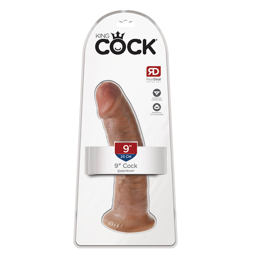 King Cock 9" Cock - Tan