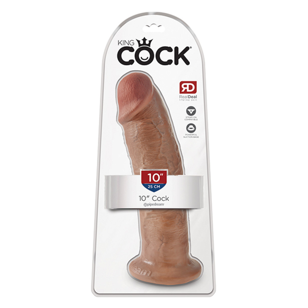 King Cock 10" Cock - Tan