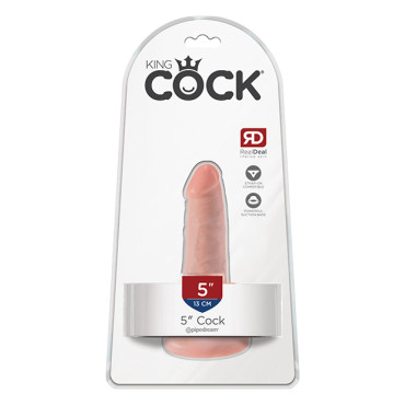 King Cock 5" Cock - Flesh