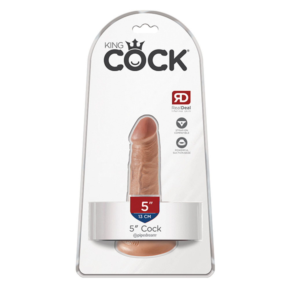 King Cock 5" Cock - Tan